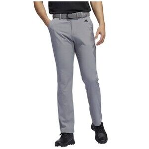 Adidas Golf Pants Grey straight leg Men's 38 x30 Stretch $70 Pockets New